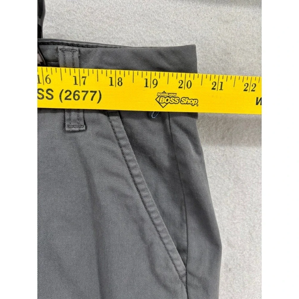 CASLON Shorts‎ Womens Sz 16 Gray Casual Cuffed Hem Cotton Blend Pockets Chino